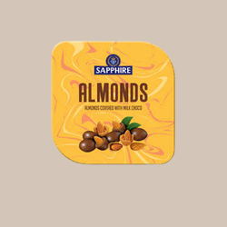 Sapphire Almonds Crunchy Coated with Milk Chocolate