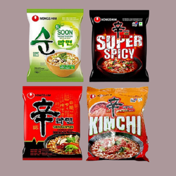 Nongshim Instant Noodles Variety Pack of 4