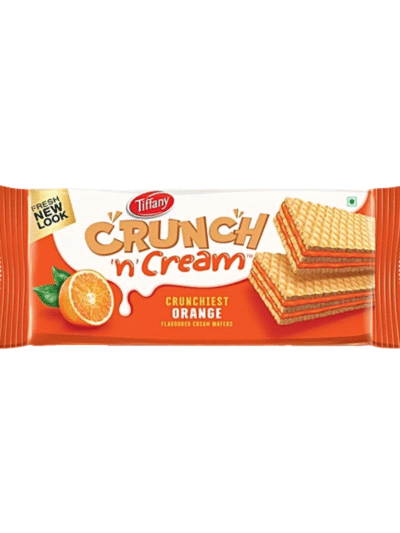 Tiffany Crunch 'n' Cream Crunchiest Cream Wafers - Orange Flavored, 135 g
