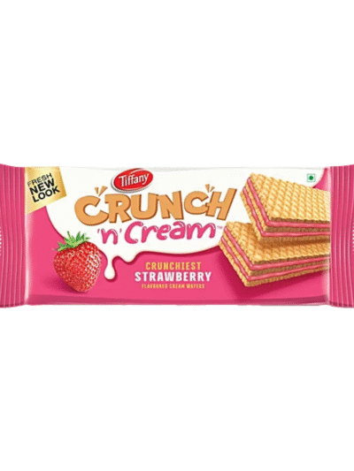 Tiffany Crunch 'n' Cream Strawberry Flavoured Cream Wafers, 135 g